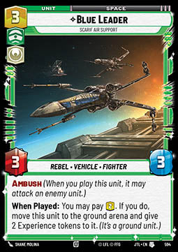 Blue Leader, Scarif Air Support (V.2) - Jump to Lightspeed (Uncommon) [JTL-594]