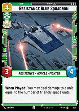 Resistance Blue Squadron (V.2) - Jump to Lightspeed (Common) [JTL-600]