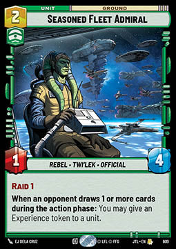 Seasoned Fleet Admiral (V.2) - Jump to Lightspeed (Rare) [JTL-609]