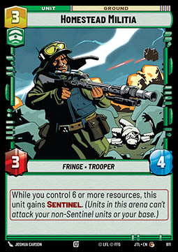 Homestead Militia (V.2) - Jump to Lightspeed (Common) [JTL-611]