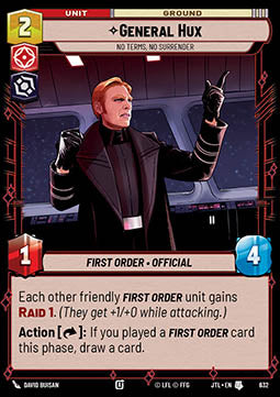 General Hux, No Terms, No Surrender (V.2) - Jump to Lightspeed (Uncommon) [JTL-632]