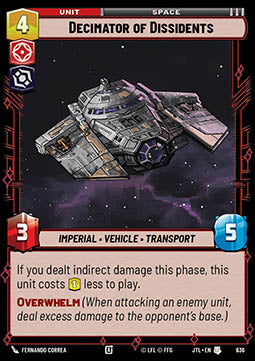 Decimator of Dissidents (V.2) - Jump to Lightspeed (Uncommon) [JTL-636]