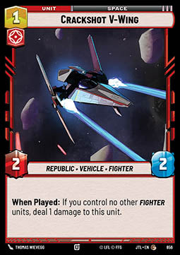 Crackshot V-Wing (V.2) - Jump to Lightspeed (Common) [JTL-656]