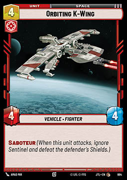 Orbiting K-Wing (V.2) - Jump to Lightspeed (Common) [JTL-664]