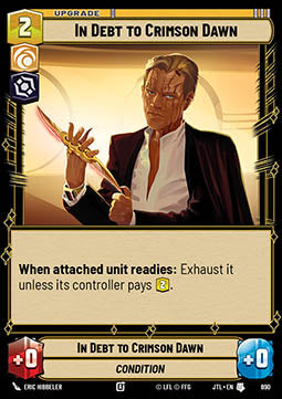 In Debt to Crimson Dawn (V.2) - Jump to Lightspeed (Uncommon) [JTL-690]