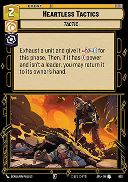 Heartless Tactics (V.2) - Jump to Lightspeed (Uncommon) [JTL-692]