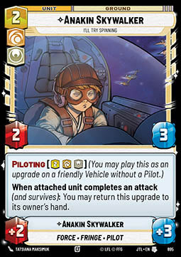 Anakin Skywalker, I'll Try Spinning (V.2) - Jump to Lightspeed (Uncommon) [JTL-695]