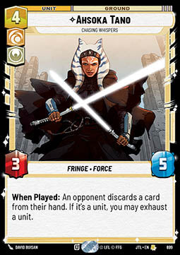 Ahsoka Tano, Chasing Whispers (V.2) - Jump to Lightspeed (Rare) [JTL-699]