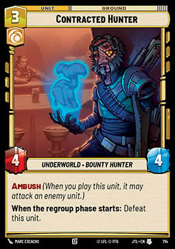 Contracted Hunter (V.2) - Jump to Lightspeed (Uncommon) [JTL-714]