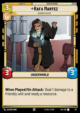 Rafa Martez, Shrewd Sister (V.2) - Jump to Lightspeed (Uncommon) [JTL-717]