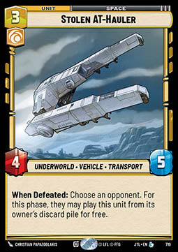 Stolen AT-Hauler (V.2) - Jump to Lightspeed (Legendary) [JTL-719]