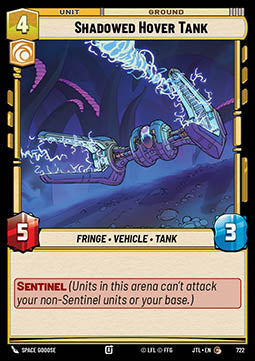 Shadowed Hover Tank (V.2) - Jump to Lightspeed (Common) [JTL-722]