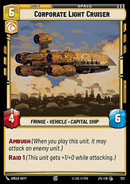Corporate Light Cruiser (V.2) - Jump to Lightspeed (Common) [JTL-723]