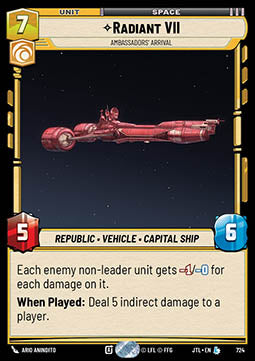 Radiant VII, Ambassadors' Arrival (V.2) - Jump to Lightspeed (Legendary) [JTL-724]