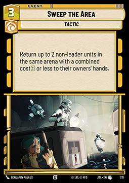 Sweep the Area (V.2) - Jump to Lightspeed (Uncommon) [JTL-731]