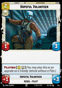 Hopeful Volunteer (V.2) - Jump to Lightspeed (Common) [JTL-744]