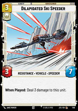 Dilapidated Ski Speeder (V.2) - Jump to Lightspeed (Common) [JTL-746]