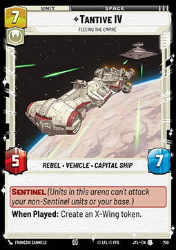 Tantive IV, Fleeing the Empire (V.2) - Jump to Lightspeed (Uncommon) [JTL-750]