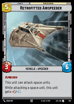 Retrofitted Airspeeder (V.2) - Jump to Lightspeed (Uncommon) [JTL-757]