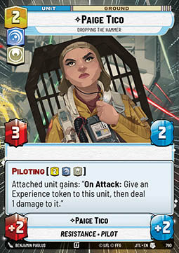 Paige Tico, Dropping the Hammer (V.2) - Jump to Lightspeed: Extras (Uncommon) [XJTL-780]