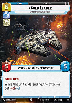 Gold Leader, Fastest Ship in the Fleet (V.2) - Jump to Lightspeed: Extras (Uncommon) [XJTL-788]