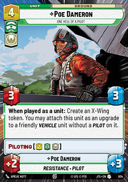 Poe Dameron, One Hell of a Pilot (V.2) - Jump to Lightspeed: Extras (Uncommon) [XJTL-834]