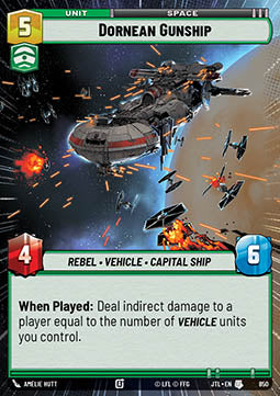 Dornean Gunship (V.2) - Jump to Lightspeed: Extras (Uncommon) [XJTL-850]