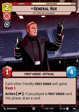 General Hux, No Terms, No Surrender (V.2) - Jump to Lightspeed: Extras (Uncommon) [XJTL-868]