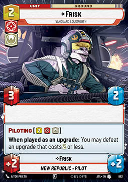 Frisk, Vanguard Loudmouth (V.2) - Jump to Lightspeed: Extras (Uncommon) [XJTL-882]