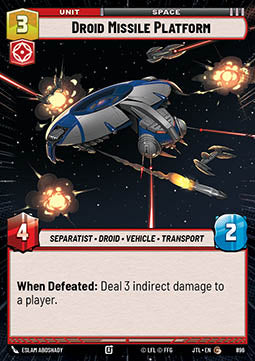 Droid Missile Platform (V.2) - Jump to Lightspeed: Extras (Common) [XJTL-896]