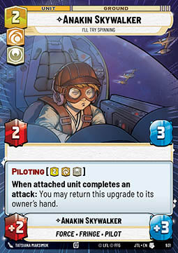 Anakin Skywalker, I'll Try Spinning (V.2) - Jump to Lightspeed: Extras (Uncommon) [XJTL-931]