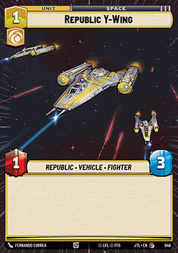 Republic Y-Wing (V.2) - Jump to Lightspeed: Extras (Common) [XJTL-946]