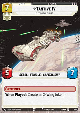 Tantive IV, Fleeing the Empire (V.2) - Jump to Lightspeed: Extras (Uncommon) [XJTL-986]