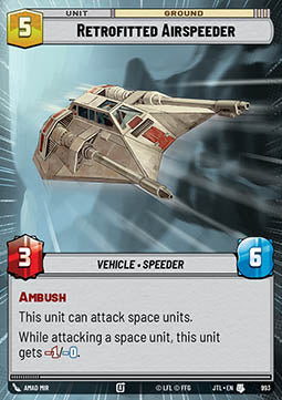Retrofitted Airspeeder (V.2) - Jump to Lightspeed: Extras (Uncommon) [XJTL-993]