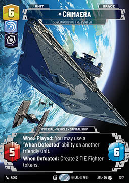 Chimaera, Reinforcing the Center (V.3) - Jump to Lightspeed: Extras (Uncommon) [XJTL-1017]