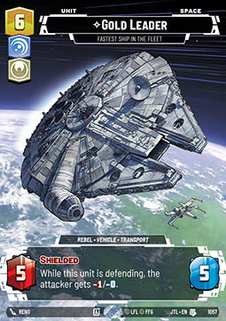 Gold Leader, Fastest Ship in the Fleet (V.4) - Jump to Lightspeed: Extras (Uncommon) [XJTL-1057]