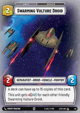 Swarming Vulture Droid (V.1) - Jump to Lightspeed: Organized Play (Common) [JTLP-020]