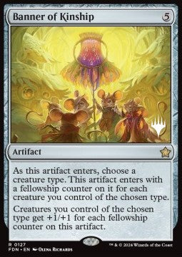 Banner of Kinship (V.2) - Magic: The Gathering Foundations: Promos (Rare) [PFDN-127]