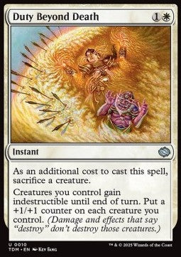 Duty Beyond Death - Tarkir: Dragonstorm (Uncommon) [TDM-10]