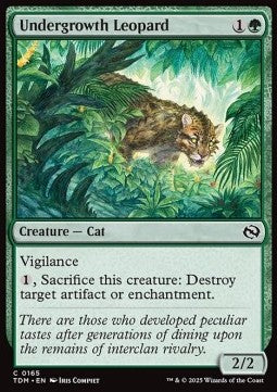 Undergrowth Leopard - Tarkir: Dragonstorm (Common) [TDM-165]