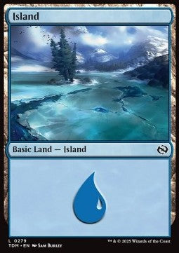 Island (V.2) - Tarkir: Dragonstorm (Land) [TDM-279]