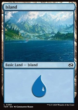Island (V.3) - Tarkir: Dragonstorm (Land) [TDM-280]
