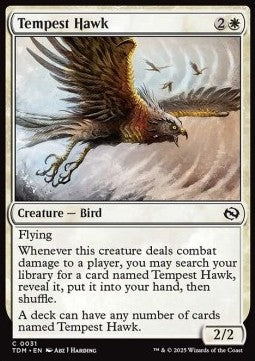 Tempest Hawk - Tarkir: Dragonstorm (Common) [TDM-31]