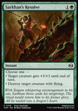 Sarkhan's Resolve - Tarkir: Dragonstorm (Common) [TDM-158]
