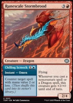 Runescale Stormbrood // Chilling Screech - Tarkir: Dragonstorm (Uncommon) [TDM-221]