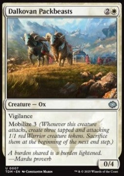 Dalkovan Packbeasts - Tarkir: Dragonstorm (Uncommon) [TDM-7]