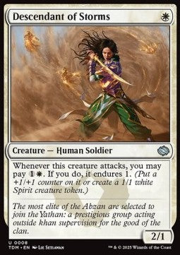Descendant of Storms - Tarkir: Dragonstorm (Uncommon) [TDM-8]