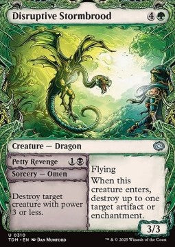 Disruptive Stormbrood // Petty Revenge - Tarkir: Dragonstorm: Extras (Uncommon) [XTDM-310]