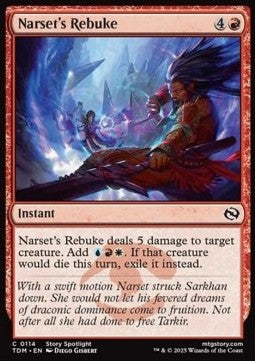 Narset's Rebuke - Tarkir: Dragonstorm (Common) [TDM-114]