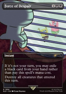 Force of Despair - Secret Lair Drop Series: Our Boss Is on Vacation Superdrop (Rare) [SLDBV-1936]